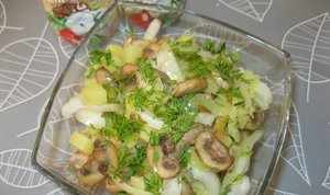 Рецепты салатов из грибов шампиньонов